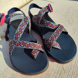 Chaco Peace Sign Patterned Sandals